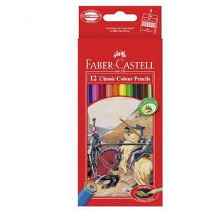 FABER-CASTELL CLASSIC COLOURED PENCIL 12 PACK