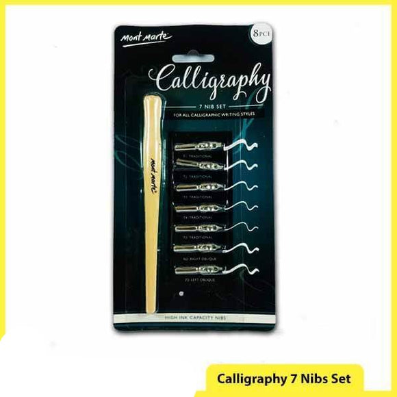 Mont marte calligraphy 7 nib set Clearance