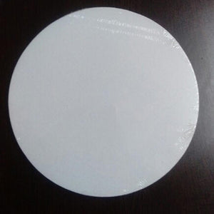 PROFESSIONAL PRIMED CANVASES WHITE CIRCLE - (SIZE AVAILABLE)