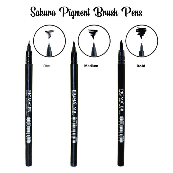 Sakura Pigma Professional Brush 6 pcs set