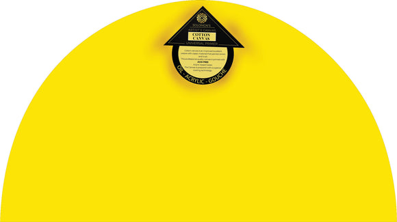 PROFESSIONAL PRIMED CANVASES YELLOW D SHAPED- (SIZE AVAILABLE)