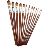 Worison Filbert Artist Brush Set of 13