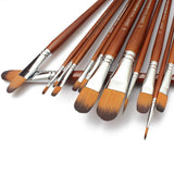 Worison Filbert Artist Brush Set of 13